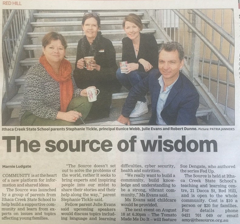 News article about The Source